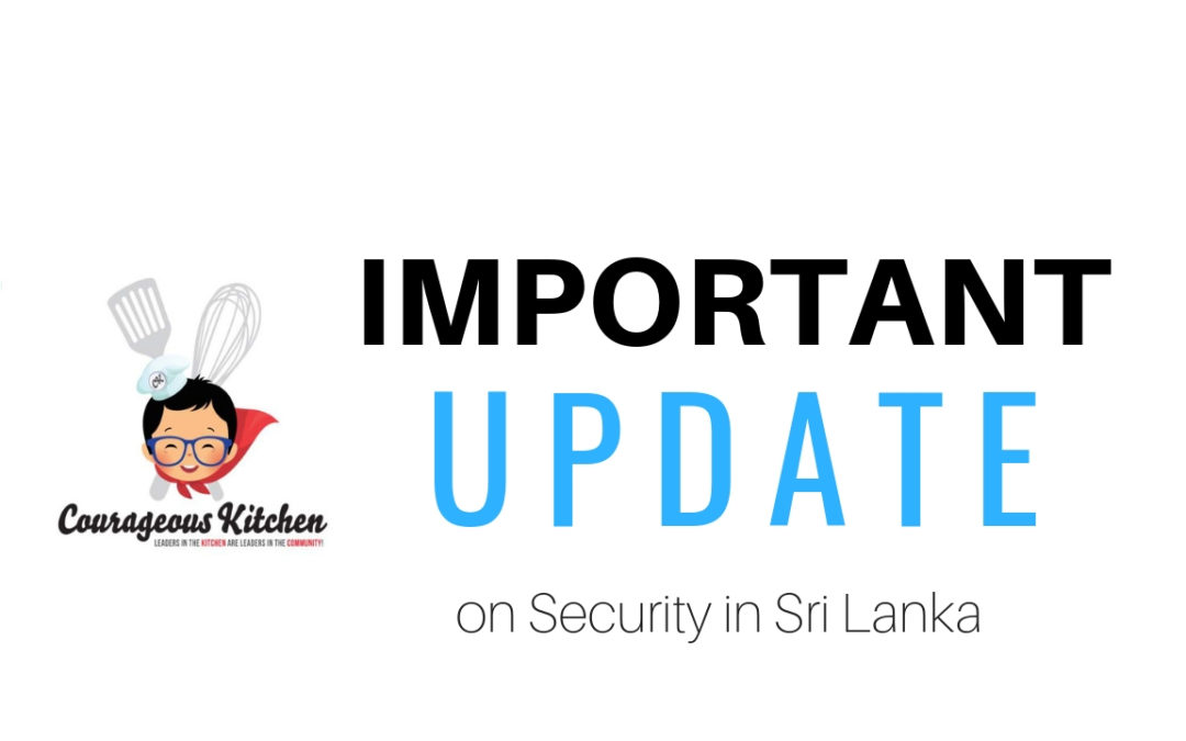 Classes Canceled, Prayers for Sri Lanka
