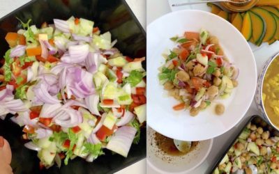 Vegan Chickpea Salad Recipe with Oil Free Thai Dressing